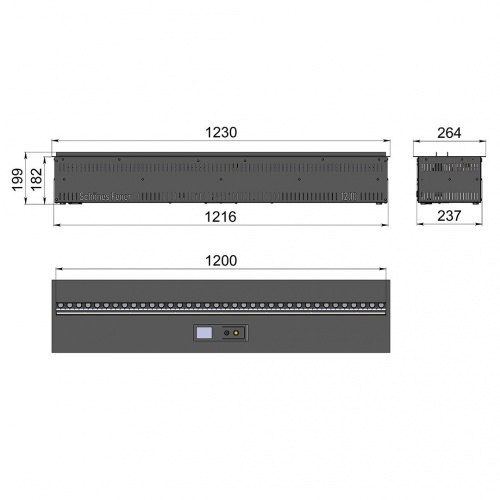 Электроочаг Schönes Feuer 3D FireLine 1200 RGB в Братске